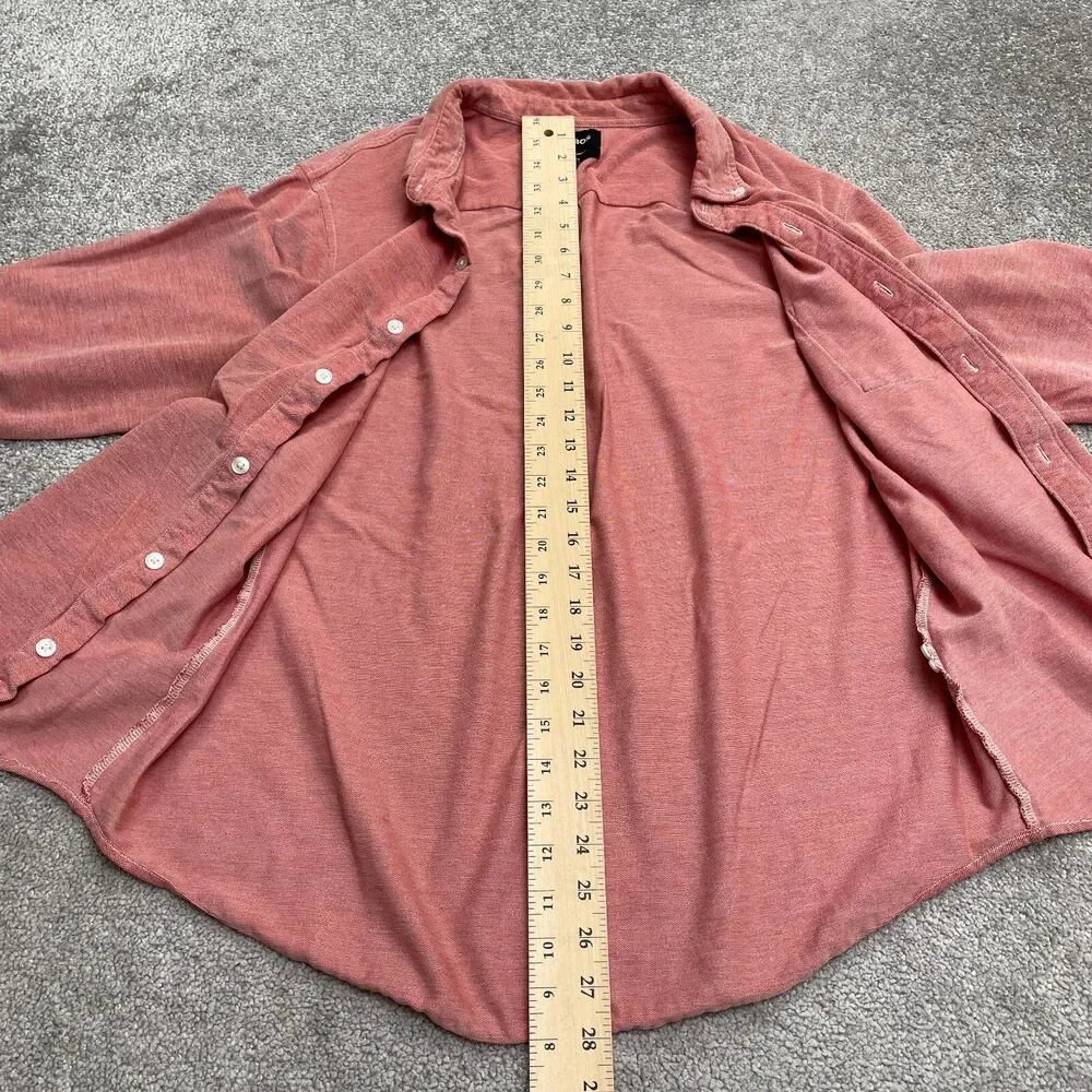 Bonobos Standard Fit Button Down Shirt Mens XL Brick Red Long Sleeve Cotton Knit